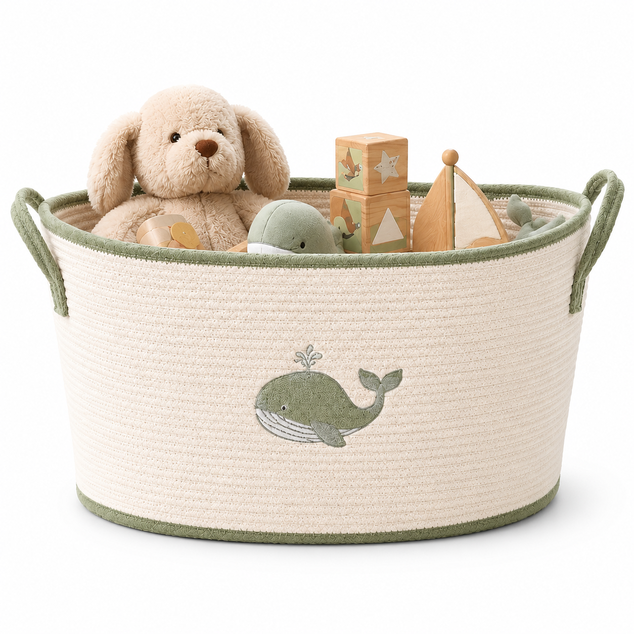 Cute Whale Baby Toy Storage Basket