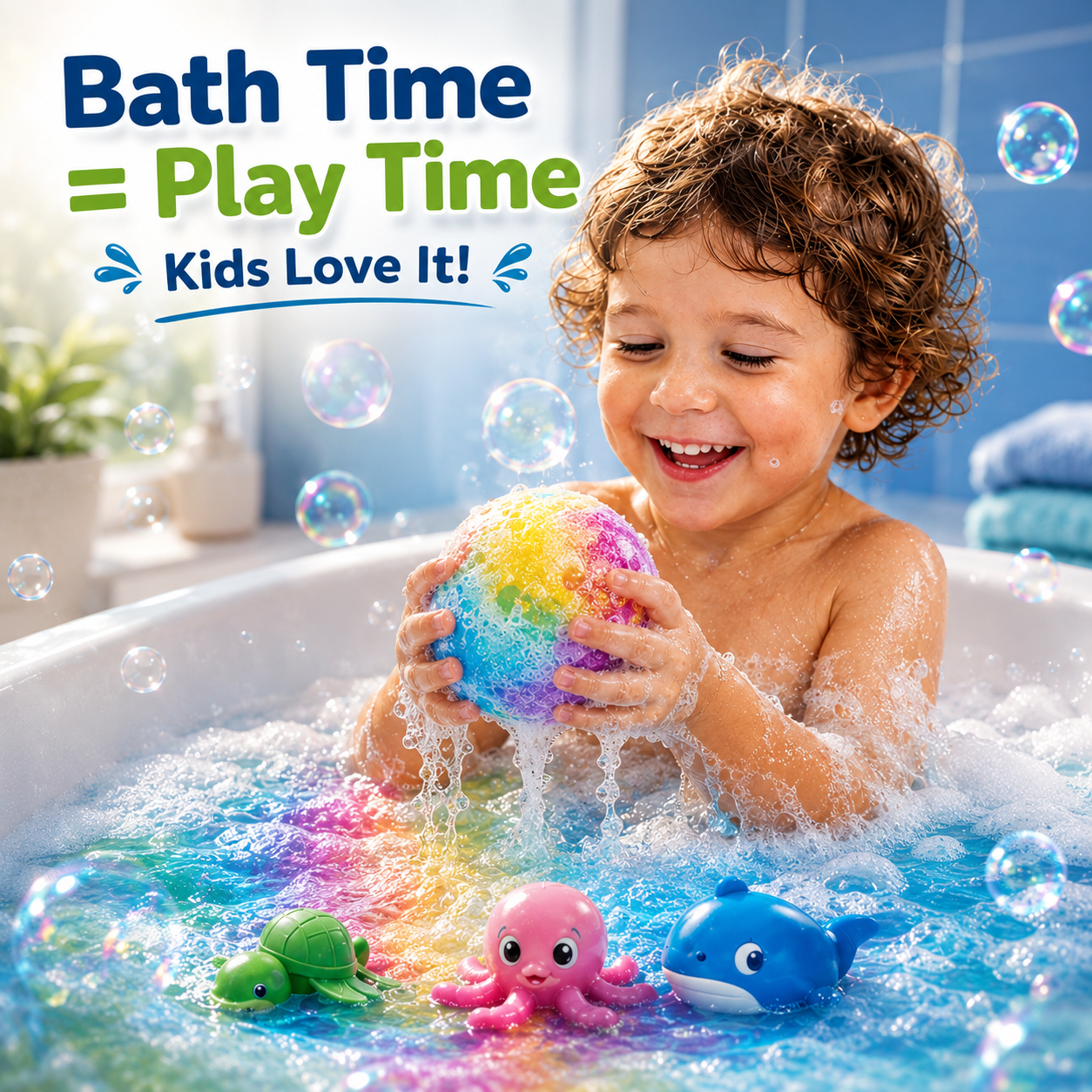 🔥 Limited Time – Save 70% Today🌿 Gentle Kids Bath Bomb Set – Food-Grade Colors, Surprise Toys & Fun Bath Time Adventures