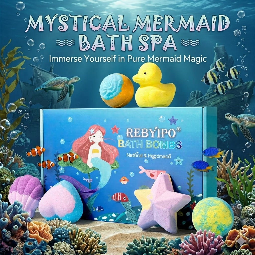 🔥 Limited Time – Save 70% Today🌿 Gentle Kids Bath Bomb Set – Food-Grade Colors, Surprise Toys & Fun Bath Time Adventures