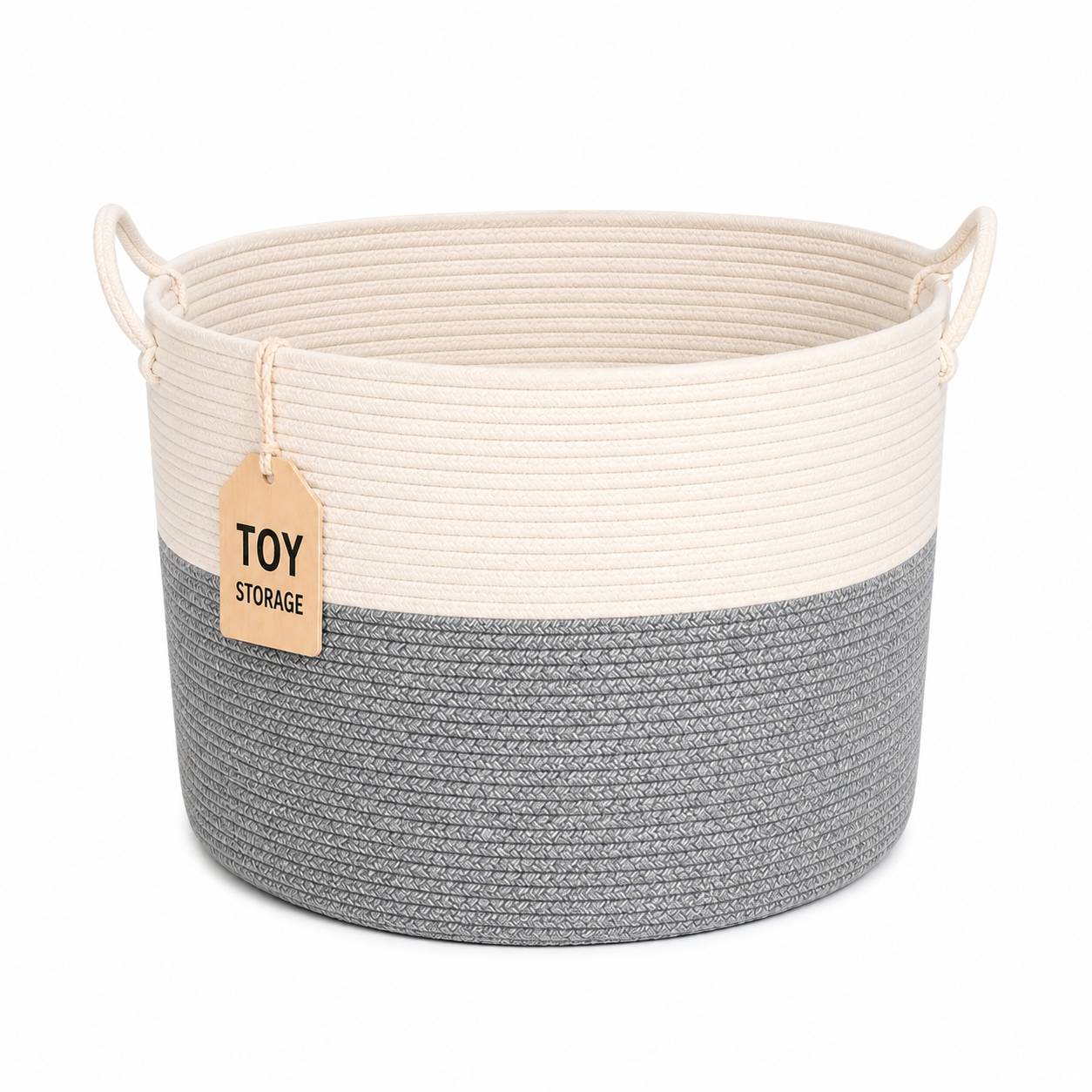 Large Woven Baby Toy Storage Basket