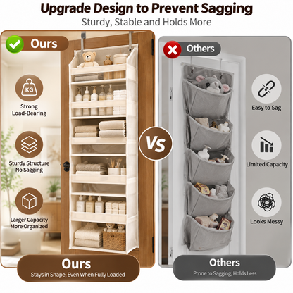 🔥 TODAY’S SPECIAL OFFER | Healrize® Over the Door Organizer with Pockets for Bedroom, Bathroom, Nursery & Closet Storage