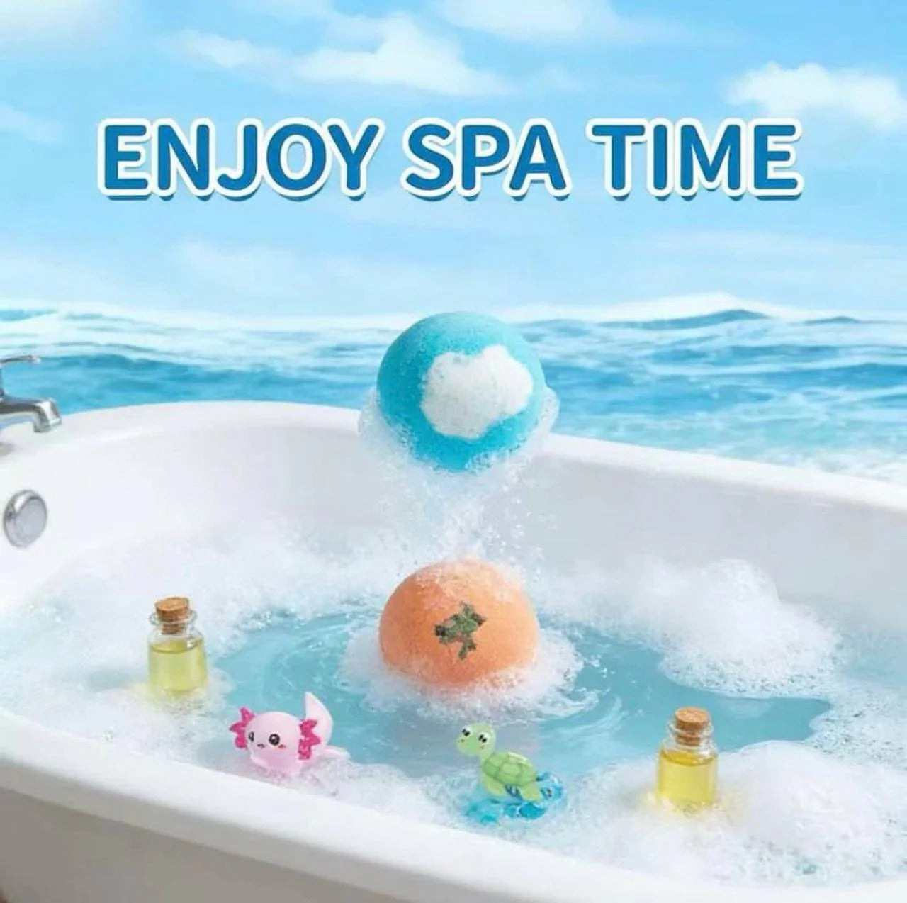 🔥 Limited Time – Save 70% Today🌿 Gentle Kids Bath Bomb Set – Food-Grade Colors, Surprise Toys & Fun Bath Time Adventures