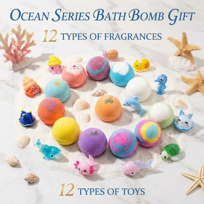 🔥 Limited Time – Save 70% Today🌿 Gentle Kids Bath Bomb Set – Food-Grade Colors, Surprise Toys & Fun Bath Time Adventures