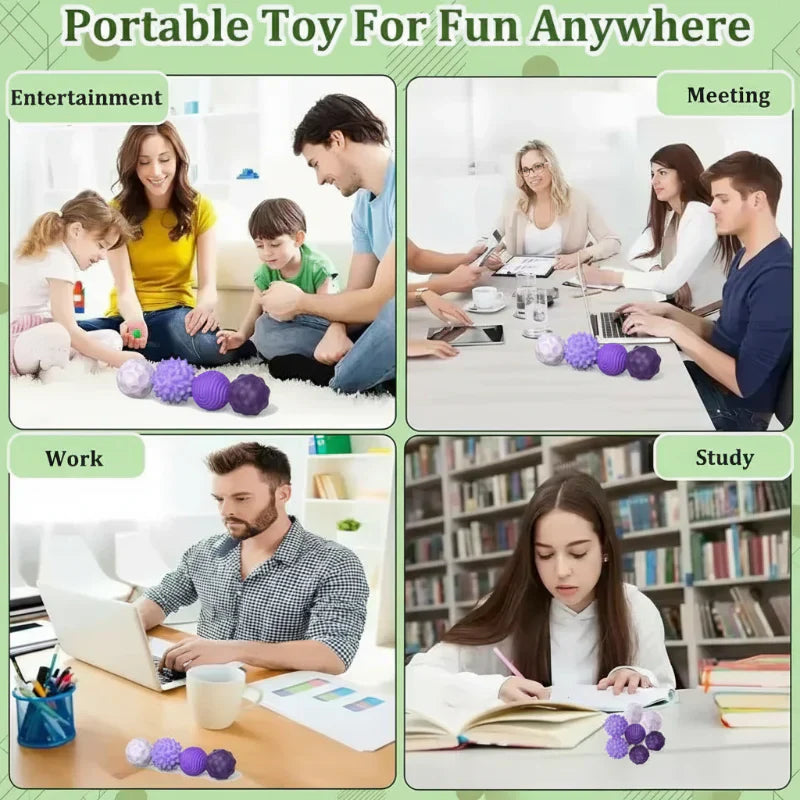 Magnetic Silicone Stress Relief Fidget Balls